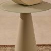Matně šedý skleněný kulatý odkládací stolek Kave Home Wilshire 35 cm -fv-interier-25