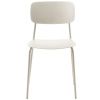 Béžovošedá kovová jídelní židle Unique Furniture Kirkland