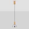 Kouřově šedé skleněné závěsné LED světlo Voi 17 cm -fv-interier-25