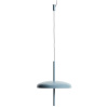Modré kovové nabíjecí závěsné LED světlo Kave Home Porte Ø 16 cm