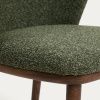 Zelená čalouněná barová židle Kave Home Ciselia 65 cm s ořechovou podnoží -fv-interier-25