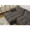Hnědá bouclé rohová rozkládací pohovka Fuji 292 cm, levá -fv-interier-25