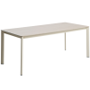 Béžový zahradní stůl s keramickou deskou kave home Anafi 180 x 90 cm