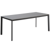 Šedý zahradní stůl s keramickou deskou kave home Anafi 180 x 90 cm