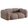 Světle hnědá čalouněná trojmístná pohovka Cosmopolitan Design Loretto 210 cm