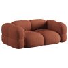 Terakotově oranžová čalouněná trojmístná pohovka Cosmopolitan Design Loretto 210 cm