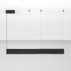 Černé kovové závěsné LED světlo Nova Luce Flusso 124 cm -fv-interier-25