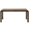 Hnědý dřevěný rozkládací jídelní stůl Kave Home Erisia 180/230 x 90 cm