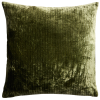 Zelený sametový povlak na polštář Kave Home Caril 45 x 45 cm