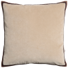 Béžový sametový povlak na polštář Niroi 60 x 60 cm