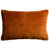 Oranžový sametový povlak na polštář Kave Home Tavre 40 x 60 cm