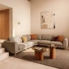 Hnědá čalouněná rohová pohovka Kave Home Vera 330 cm s dubovou podnoží, levá, pravá -fv-interier-25
