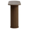 Tmavý dubový konzolový stolek Unique Furniture Nola 130 x 40 cm
