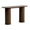 Tmavý dubový konzolový stolek Unique Furniture Nola 130 x 40 cm