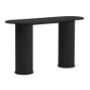 Černý dubový konzolový stolek Unique Furniture Nola 130 x 40 cm