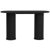 Černý dubový konzolový stolek Unique Furniture Nola 130 x 40 cm