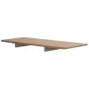 Světle hnědá dubová prodlužovací deska ke stolu CLAPPERTON 50 x 140 cm