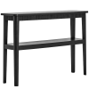 Černý dřevěný konzolový stolek Balance 130 × 35 cm