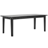 Černý dřevěný jídelní stůl Balance 200 × 90 cm