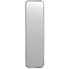 Stříbrné kovové závěsné zrcadlo Mirror 130 × 35 cm