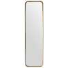 Zlaté kovové závěsné zrcadlo Mirror 130 × 35 cm