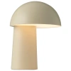 Béžová kovová nabíjecí stolní LED lampa Faye