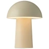Béžová kovová nabíjecí stolní LED lampa Faye