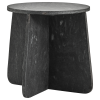 Šedý mramorový odkládací stolek Marb 48 cm