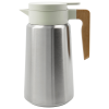Stříbrno-bílá nerezová termokonvice Cole 1,8 l