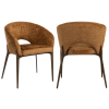 Oranžová čalouněná jídelní židle Richmond Kenzi