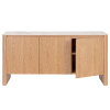 Dubová komoda Bizzotto Gavriel 160 x 42 cm s keramickou deskou