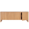 Dubová komoda Bizzotto Gavriel 209 x 42 cm s keramickou deskou