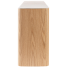 Dubová komoda Bizzotto Gavriel 209 x 42 cm s keramickou deskou