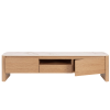 Dubový tv stolek Bizzotto Gavriel 180 x 42 cm s keramickou deskou