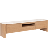 Dubový tv stolek Bizzotto Gavriel 180 x 42 cm s keramickou deskou