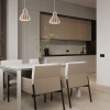 Světle hnědé keramické závěsné světlo Nova Luce Picco 16 cm -fv-interier-25