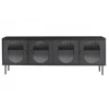Černý TV stolek Sohan 161 x 38 cm