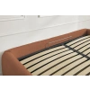 Terakotově oranžová bouclé dvoulůžková postel Inera 160 x 200 cm s úložným prostorem -fv-interier-25