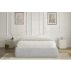 Světle šedá bouclé dvoulůžková postel Inera 160 x 200 cm s úložným prostorem -fv-interier-25