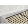 Světle šedá bouclé dvoulůžková postel Inera 160 x 200 cm s úložným prostorem -fv-interier-25