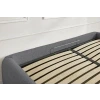Tmavě šedá bouclé dvoulůžková postel Inera 160 x 200 cm s úložným prostorem -fv-interier-25