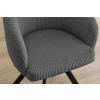 Tmavě šedá manšestrová jídelní židle Sophie s kovovou podnoží -fv-interier-25