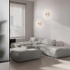Béžové kovové nástěnné LED světlo Nova Luce Edem 25 cm -fv-interier-25