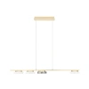 Zlaté kovové závěsné LED světlo Nova Luce Flossie 120 cm