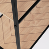 Černý kovový regál Bizzotto Haldor 150 x 61 cm -fv-interier-25